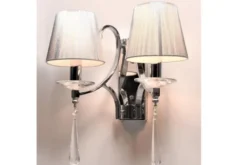 Applique lampada da parete VENISIA W2 Argento
