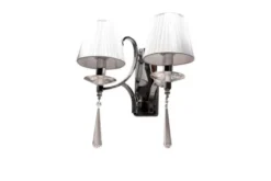 Applique lampada da parete VENISIA W2 Argento
