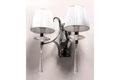Applique lampada da parete VENISIA W2 Argento