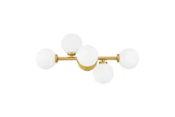 Applique moderna 5 sfere ottone MARSIADA W5