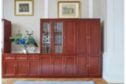 Armadietto 3 ante e 3 cassetti per ufficio o studio in stile classico PRESTIGE C635D
