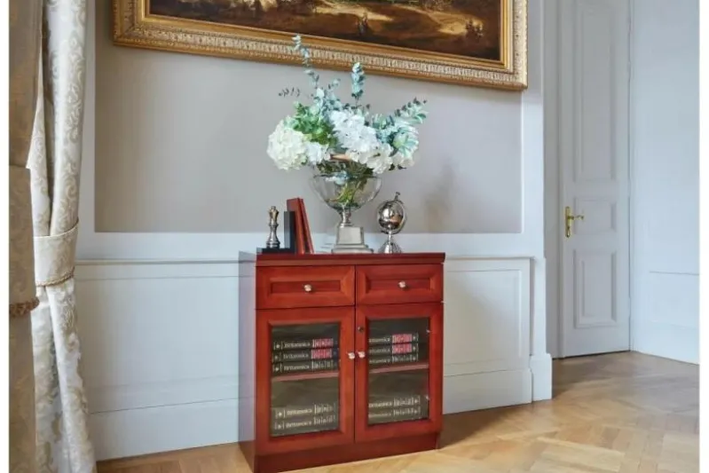 Armadietto 2 ante per ufficio o studio in stile classico PRESTIGE C625A