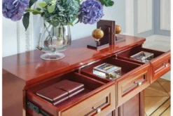 Armadietto 3 ante per ufficio o studio in stile classico PRESTIGE C735D