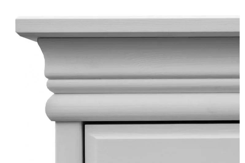Armadietto legno massello 2 ante bianco toscano shabby