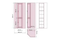 Armadio angolare ufficio classico PRESTIGE C710