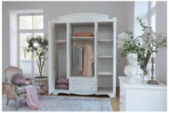 Armadio 4 ante bianco stile provenzale Princess 805