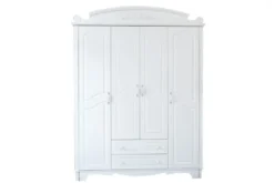 Armadio 4 ante bianco stile provenzale Princess 805