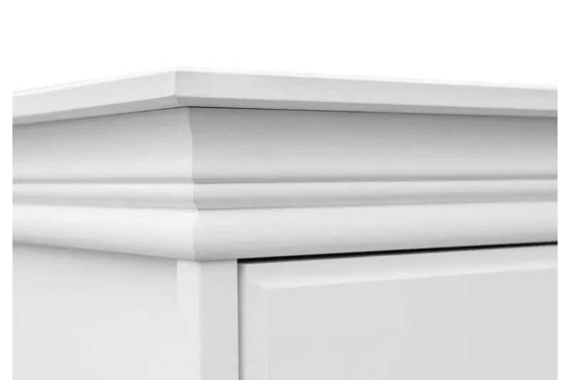 Armadio 3 ante legno massello bianco toscano shabby