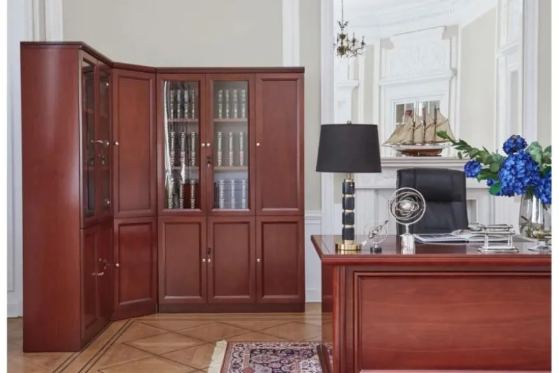 Armadio 3 ante per ufficio o studio in stile classico PRESTIGE C630A
