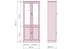 Armadio 2 ante per ufficio o studio in stile classico PRESTIGE C620A