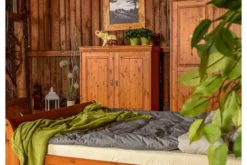 Armadio basso shabby toscano legno massello miele