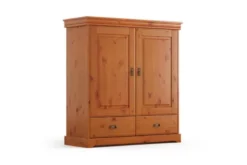 Armadio basso shabby toscano legno massello miele