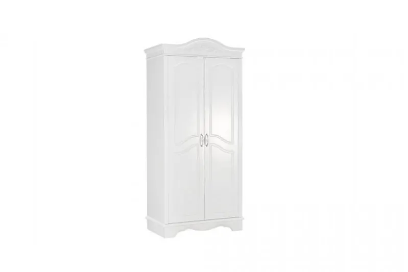 Armadio provenzale 2 ante legno bianco Princess 806B