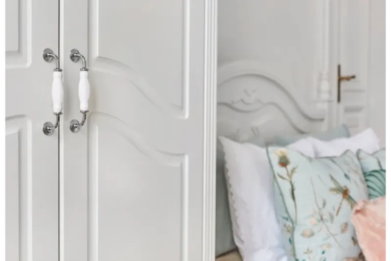 Armadio provenzale 2 ante legno bianco Princess 806B