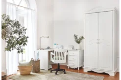 Armadio provenzale 2 ante legno bianco Princess 806B