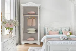 Armadio provenzale 2 ante legno bianco Princess 806B