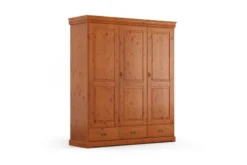 Armadio shabby legno massello miele 3 ante