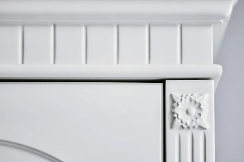 Armadio stile provenzale 3 ante legno bianco Princess 806