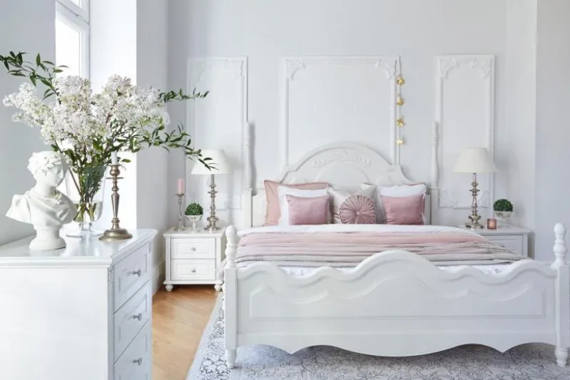 Camera da letto provenzale completa con letto 180 x 200 Princess 805