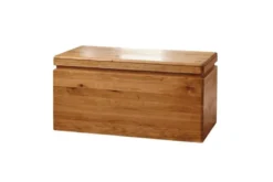 Cassapanca in rovere naturale massello oliato stile rustico moderno