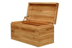 Cassapanca in rovere naturale massello oliato stile rustico moderno