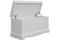 Cassapanca shabby chic pino massello bianco