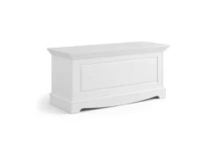 Cassapanca shabby chic pino massello bianco