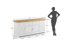 Cassettiera da ingresso legno massello di pino shabby country