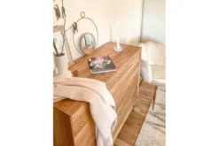 Cassettiera in rovere massello naturale oliato design moderno