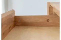 Cassettiera moderna in legno massello di rovere oliato 4 cassetti