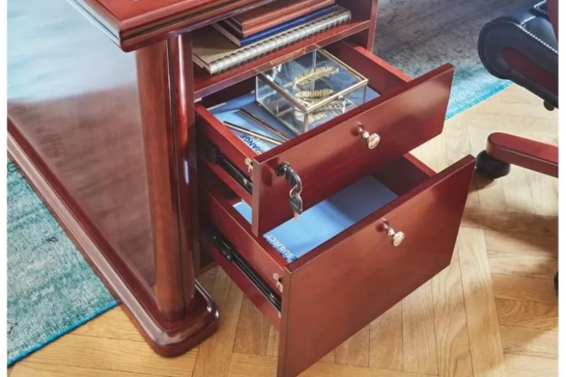 Cassettiera pensile 40 cm per scrivania ufficio classico Prestige