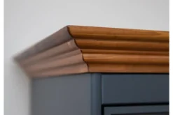Cassettiera shabby chic pino massello piano color rovere