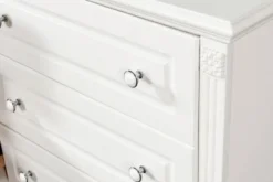 Cassettone provenzale 6 cassetti legno bianco PRINCESS 836-6A