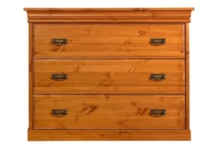Comò miele naturale legno massello shabby toscano