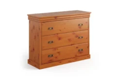 Comò miele naturale legno massello shabby toscano