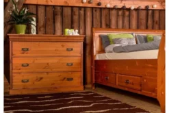 Comò miele naturale legno massello shabby toscano