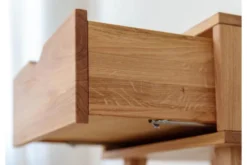 Comodino 1 cassetto in legno massello di rovere naturale