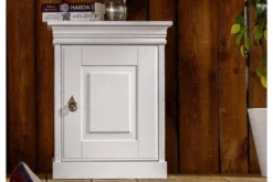 Comodino legno massello bianco toscano shabby