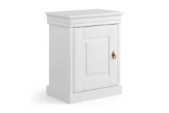 Comodino legno massello bianco toscano shabby