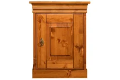 Comodino legno massello di pino color miele toscano shabby