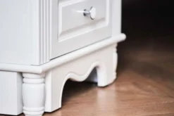 Comodino provenzale bianco con cassetti Princess 805