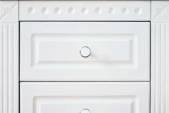 Comodino provenzale bianco con cassetti Princess 805