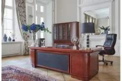 Completo ufficio PRESTIGE B810 con scrivania angolare 280 cm, librerie 200 cm, poltrona direzionale