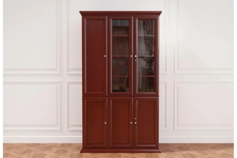 Completo ufficio PRESTIGE B810 con scrivania angolare 280 cm, librerie 200 cm, poltrona direzionale