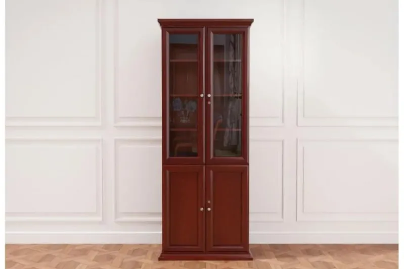 Completo ufficio PRESTIGE B810 con scrivania angolare 280 cm, librerie 200 cm, poltrona direzionale