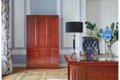 Completo ufficio PRESTIGE B630 in stile classico con scrivania 1,6 Metri