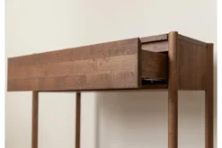 Consolle ingresso in rovere massello tabacco con cassetto