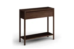Consolle ingresso in rovere massello tabacco con cassetto