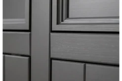 Credenza 3 ante pino massello grafite e naturale shabby chic