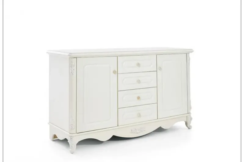 Credenza classica avorio in legno BELLA 992